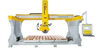 Meddalwedd yr Eidal 5 Torri Cerrig Pont CNC Echel